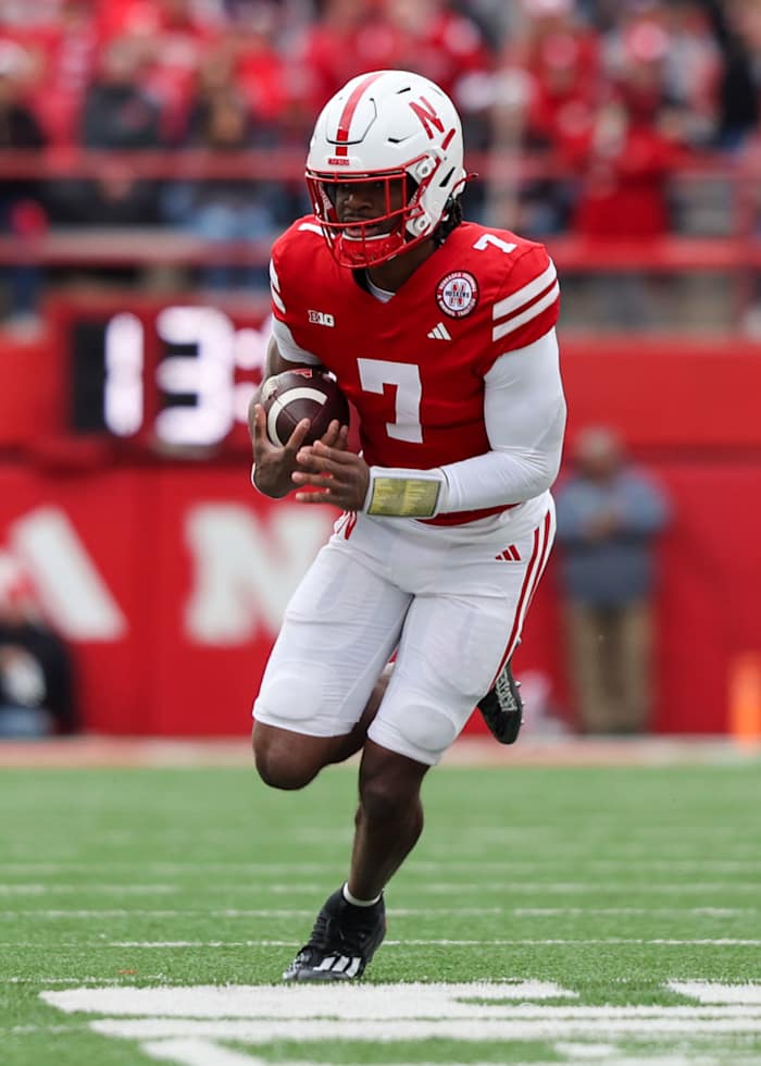 Sims Jeff Sims 2023 Nebraska-Maryland football